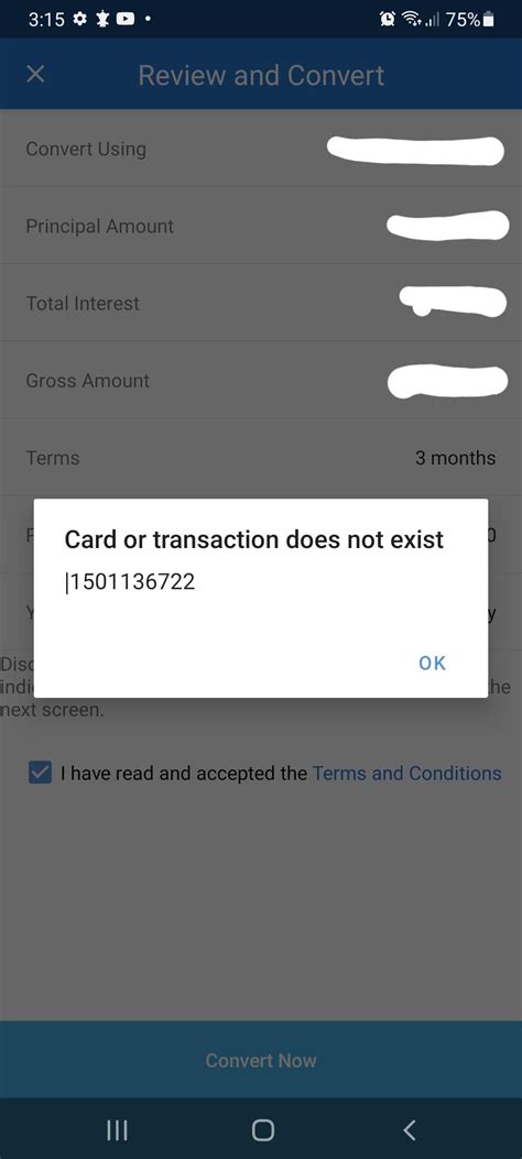 Cannot Convert to Installment: Anyone experience the .